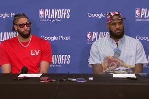 詹姆斯采訪：掘金這支球隊(duì)在進(jìn)攻端沒有任何弱點(diǎn)，是我生涯交手過的最強(qiáng)球隊(duì)之一！